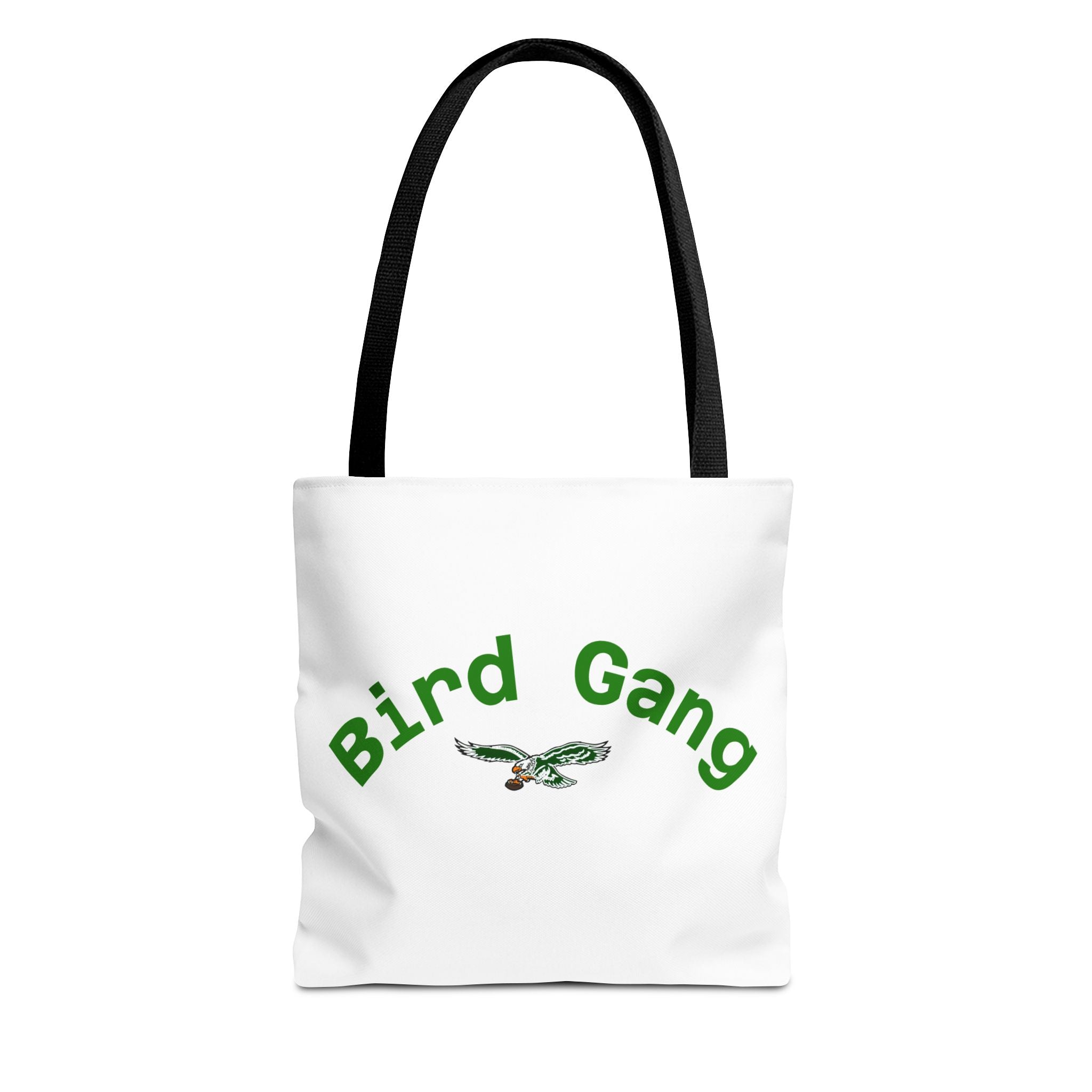 Bird Gang Tote Bag — Cute Green Bird Graphic Canvas Tote