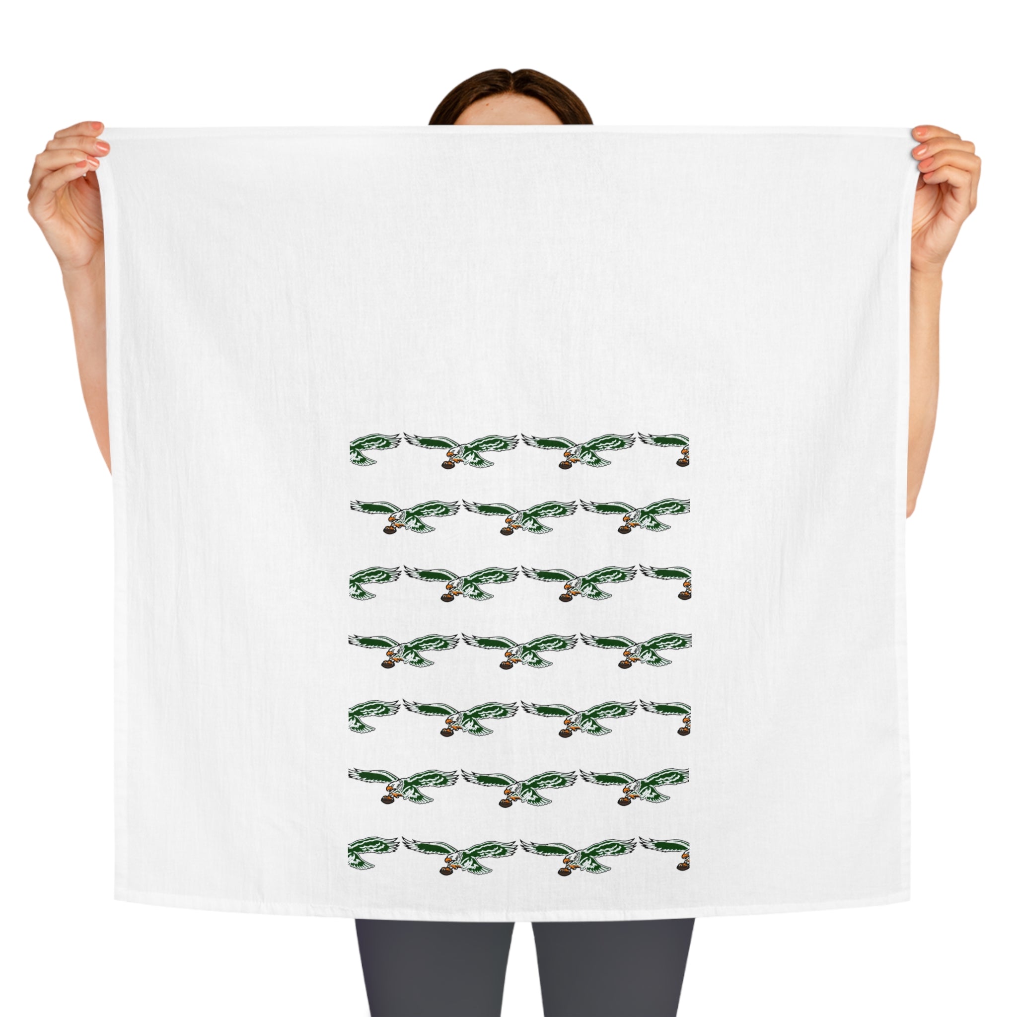 Eagles Tea Towel —Logo pattern Holiday Kitchen Towel