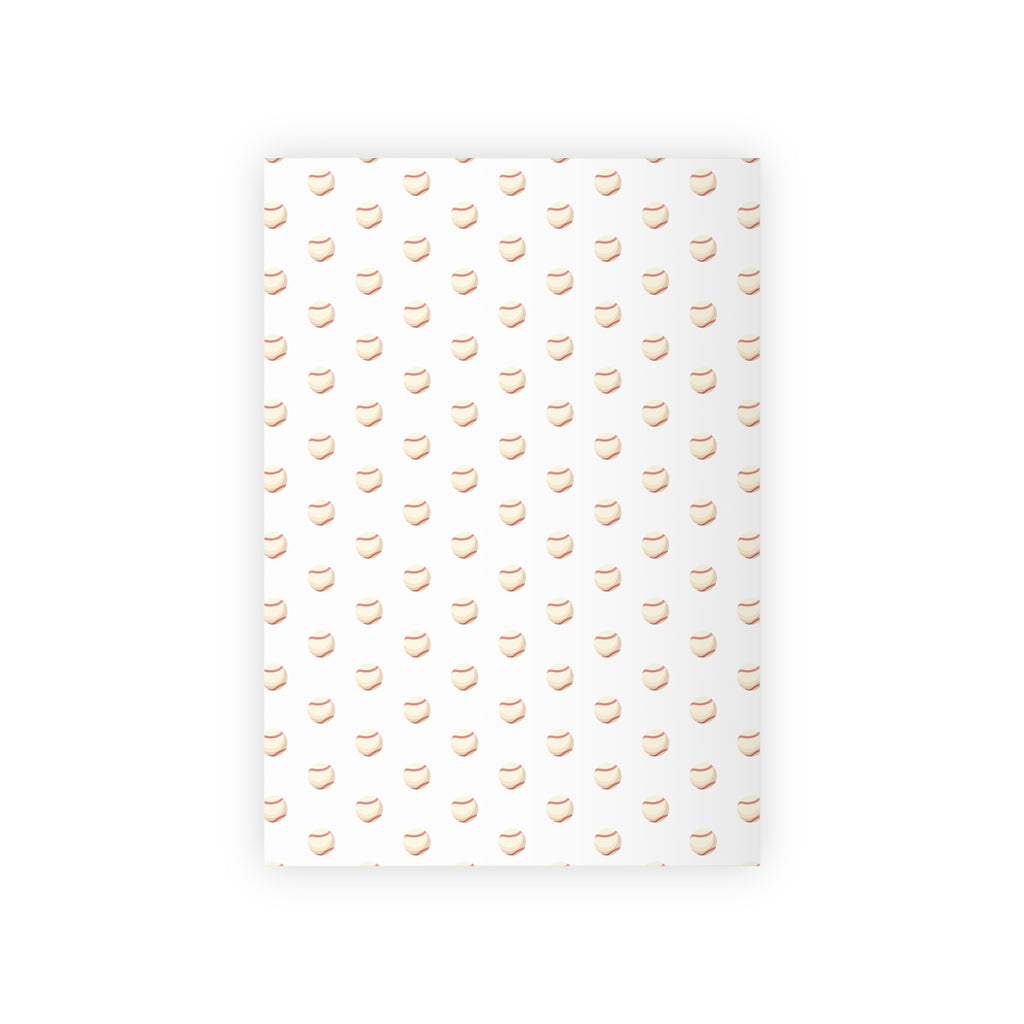 Baseball Pattern Gift Wrap Roll — Cute Dessert Wrapping Paper for Birthdays & Parties