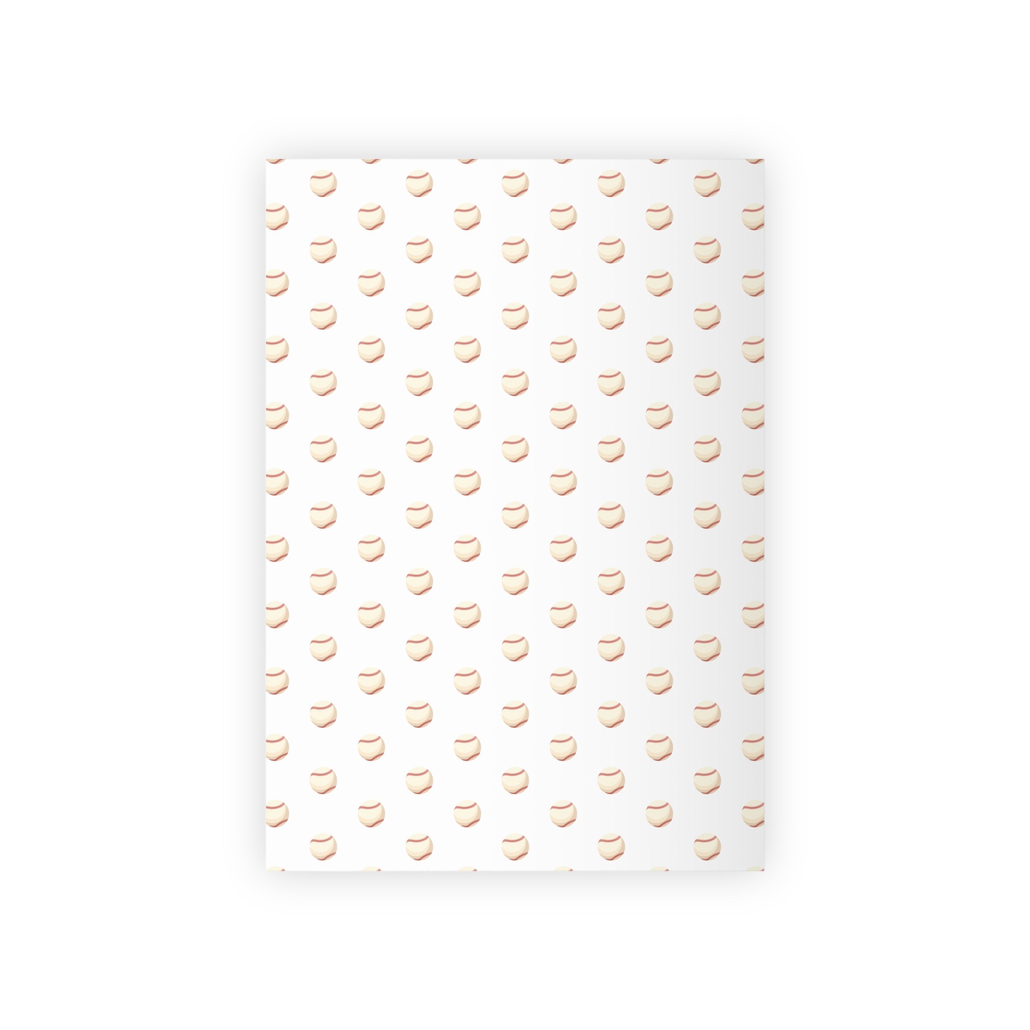 Baseball Pattern Gift Wrap Roll — Cute Dessert Wrapping Paper for Birthdays & Parties