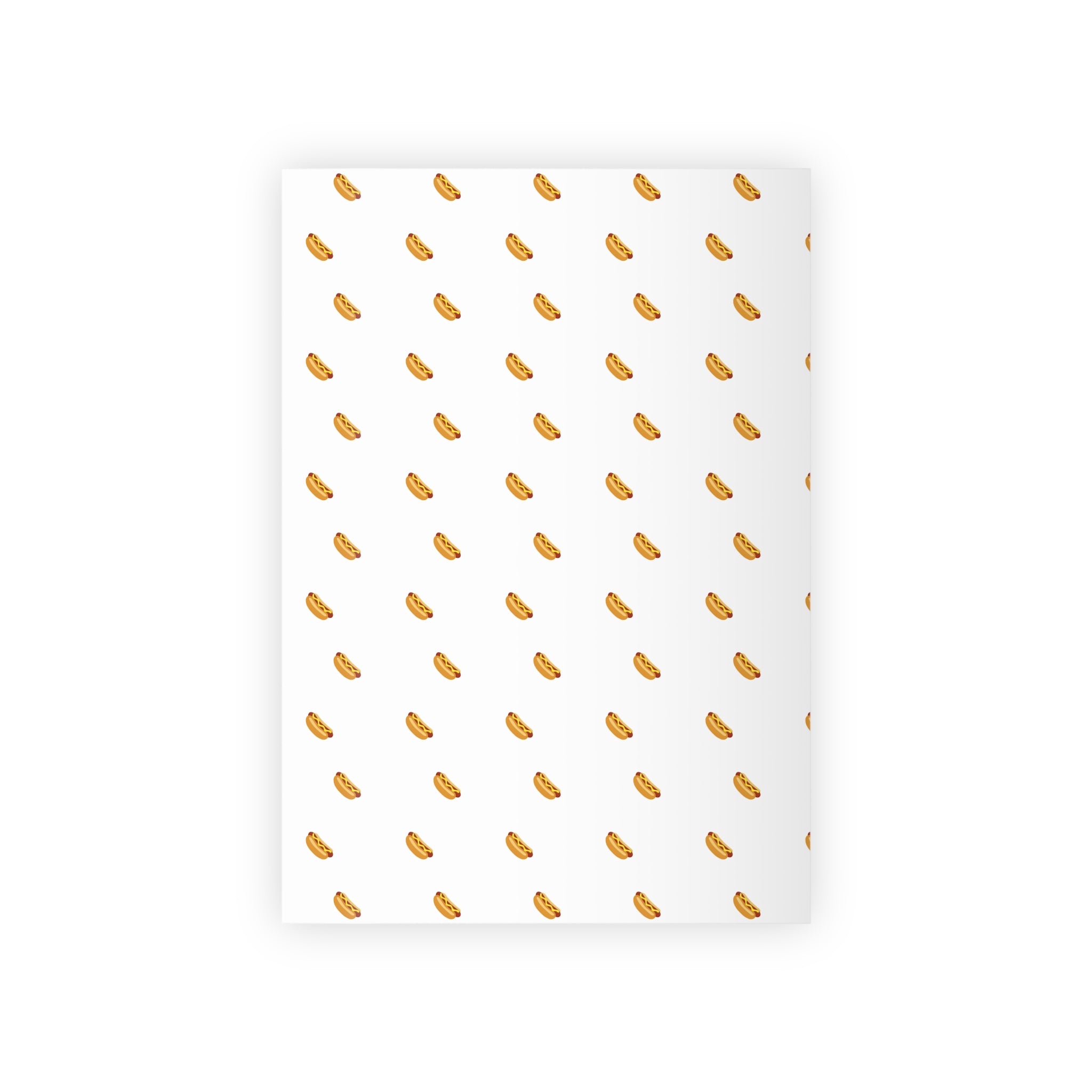 HOT DOG Wrapping Paper Roll — Minimal White Pattern with hotdog Fun  Gift Wrap