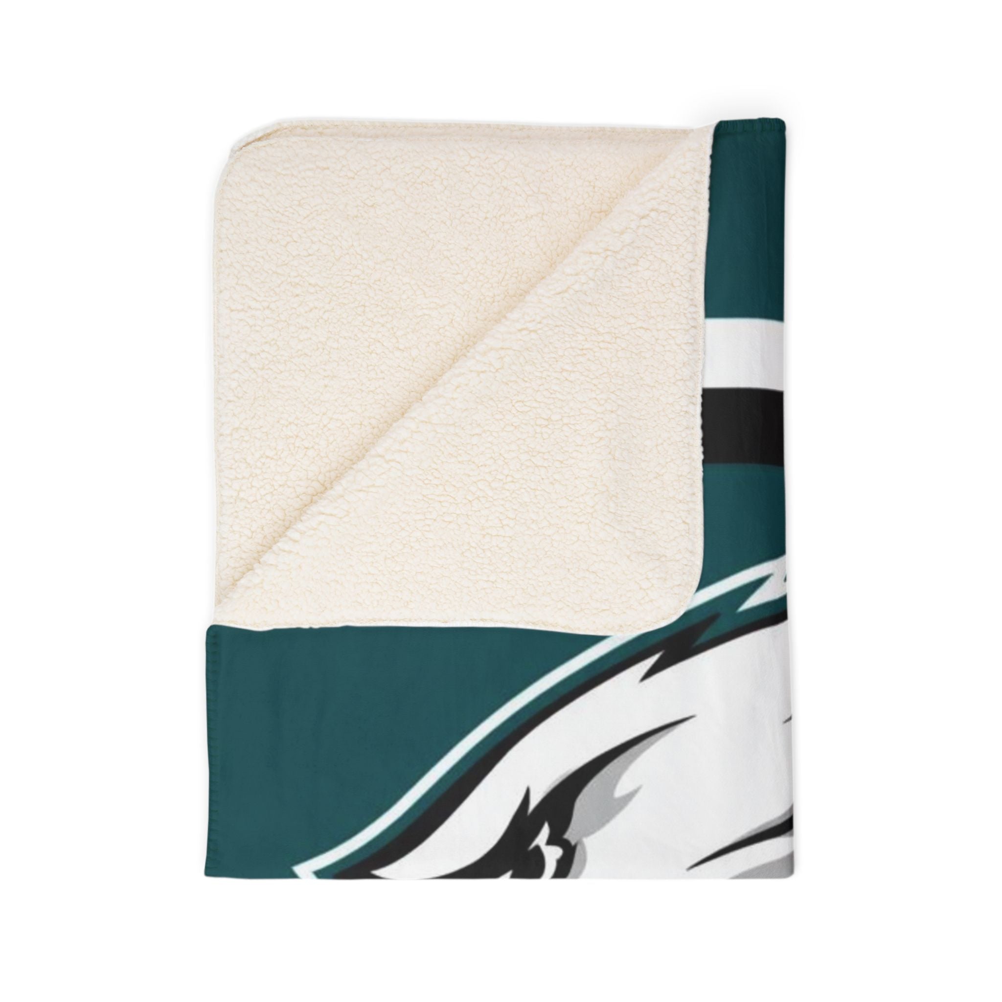Philadelphia Eagles Sherpa Fleece Blanket - NFL Team Logo Throw