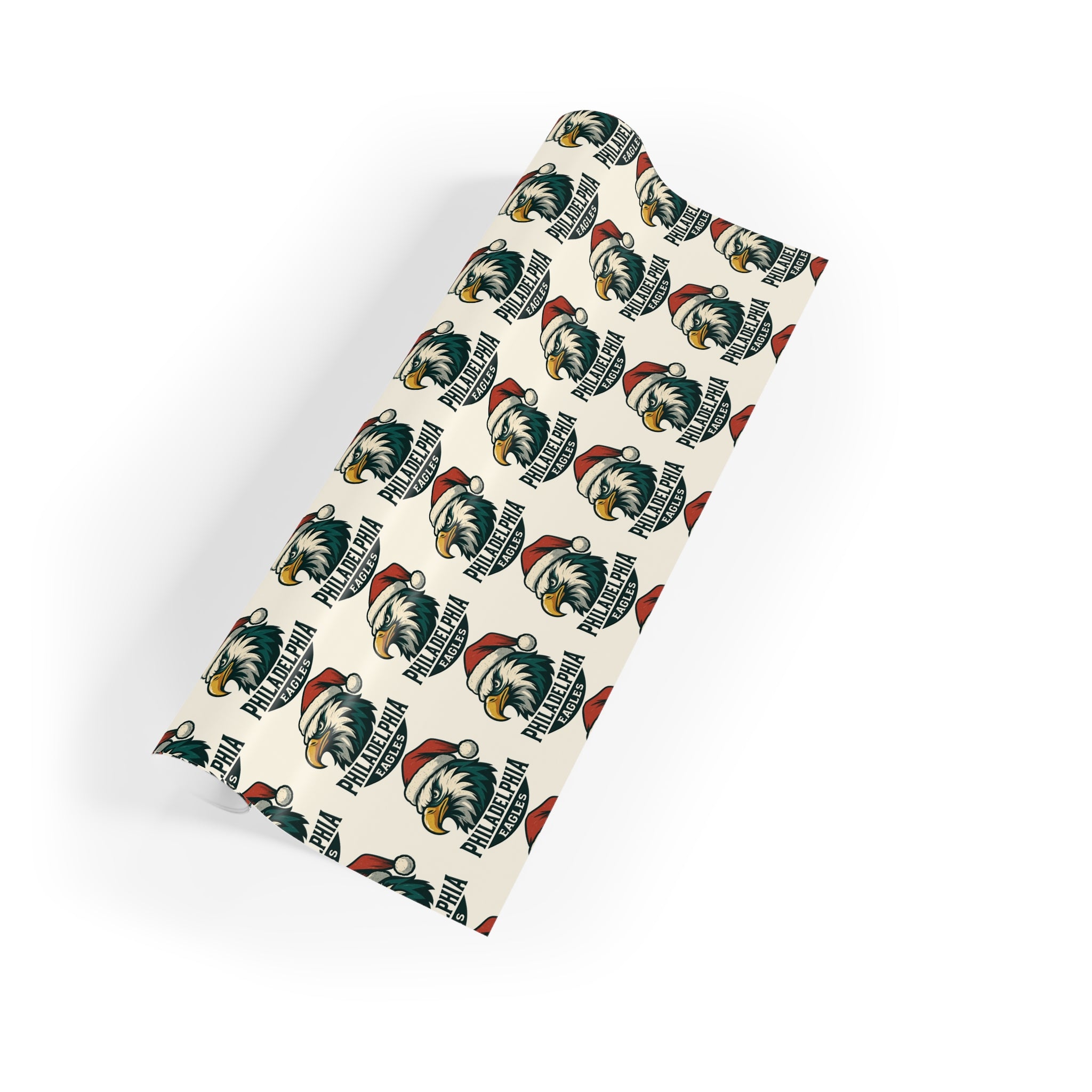 Vintage Eagle Santa  Gift Wrap Roll — Americana Christmas & Fourth of July Wrapping Paper