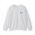 Birds Crewneck Sweatshirt — Minimal Green Chest Logo