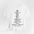 T-Shirt — Philadelphia Cheesesteak & Neighborhood Spots List Tee