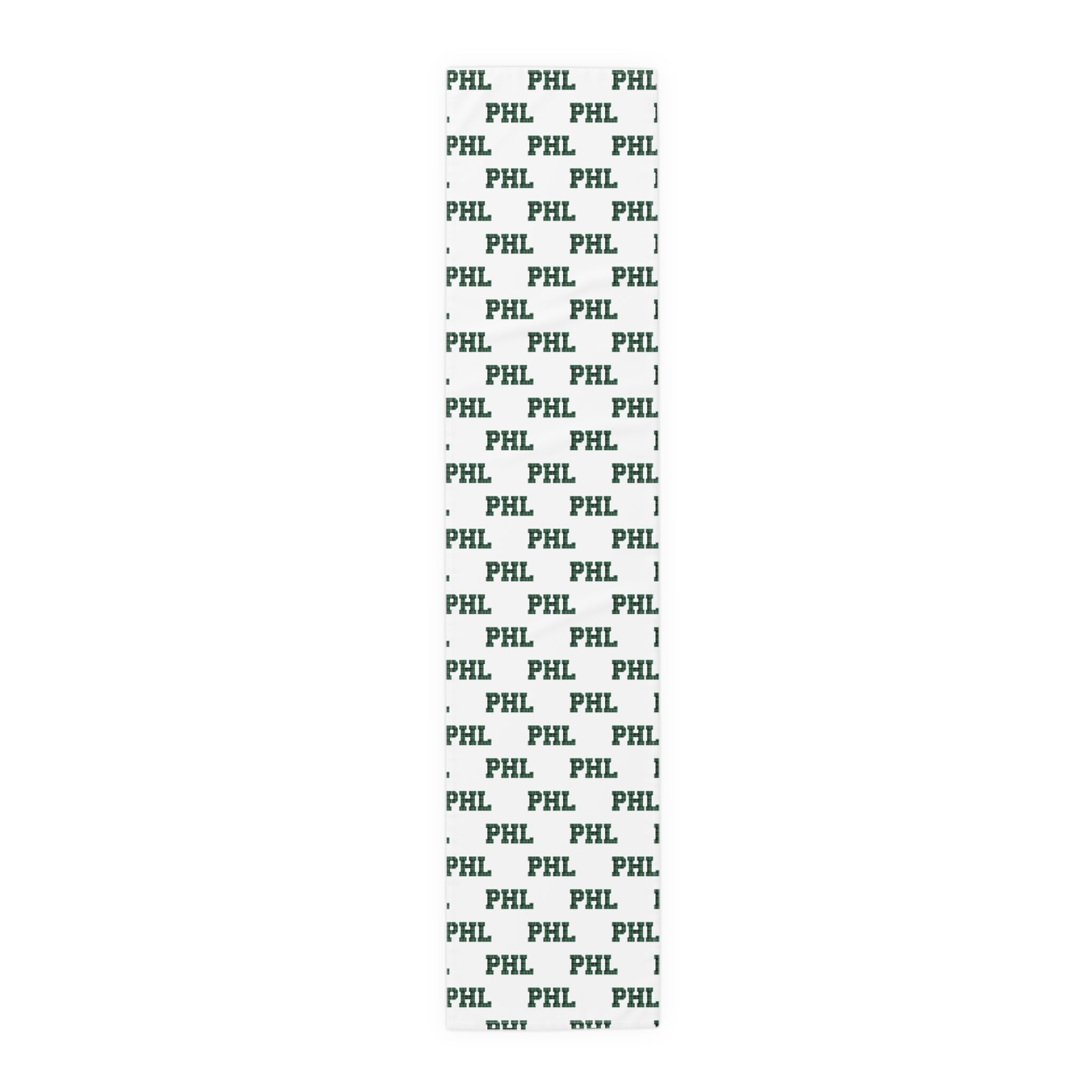 PHL Patterned Table Runner — City Initials Cotton-Poly Dining Decor