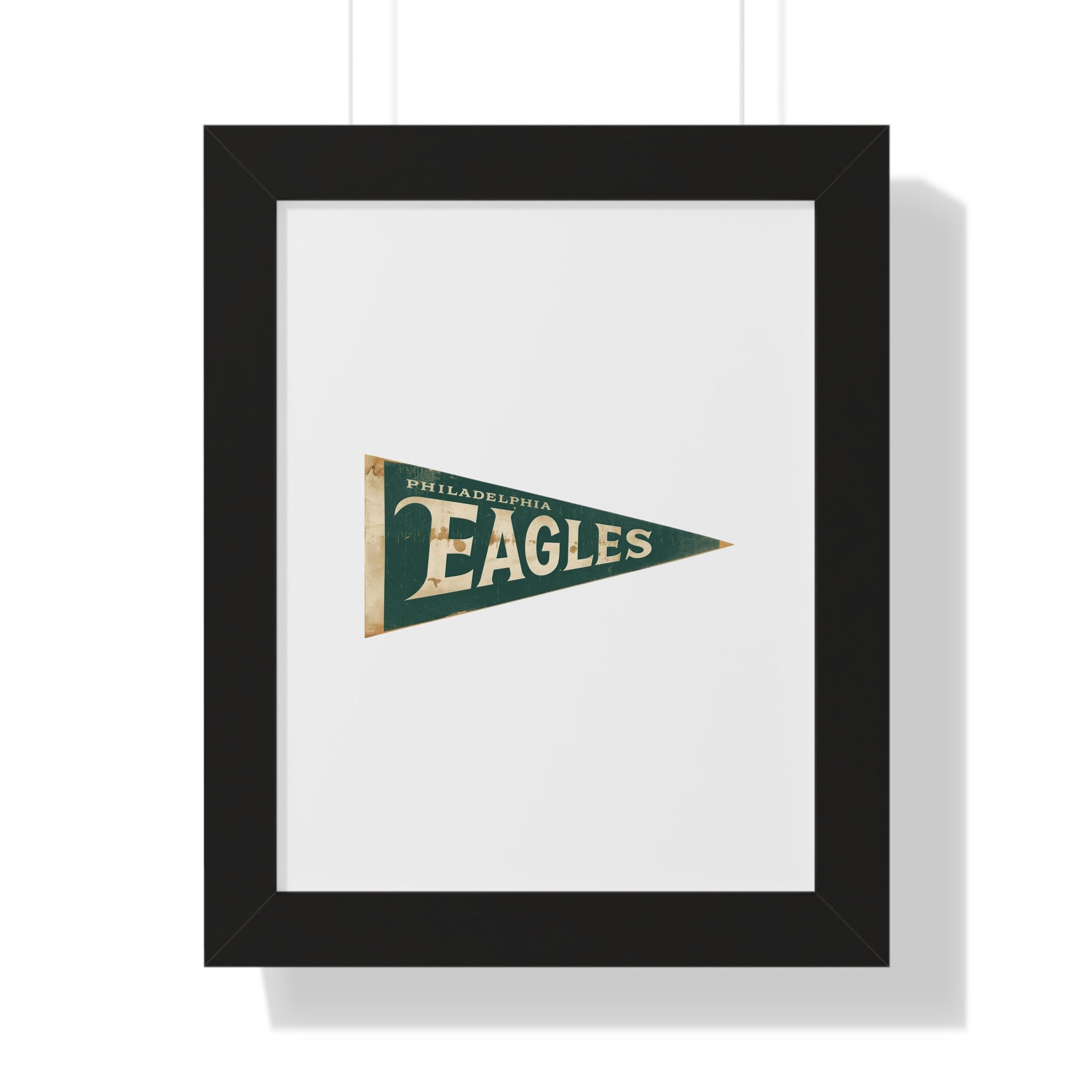 Philadelphia Birds Framed Poster — Vintage Philadelphia Eagles Pennant Wall Art