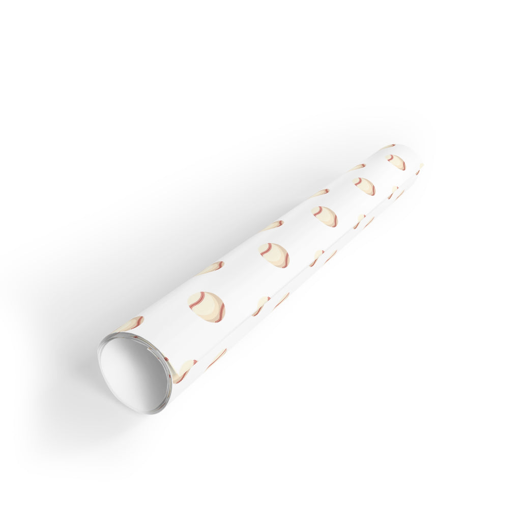 Baseball Pattern Gift Wrap Roll — Cute Dessert Wrapping Paper for Birthdays & Parties