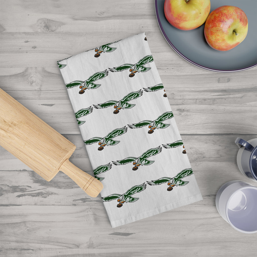 Eagles Tea Towel —Logo pattern Holiday Kitchen Towel