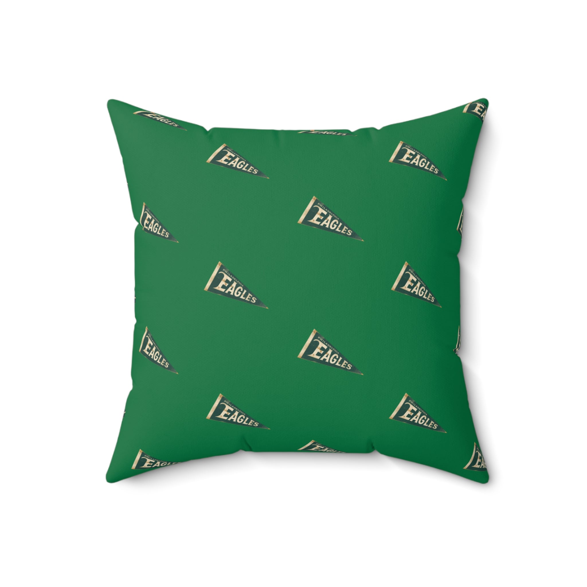 Eagles Pennant Pattern Throw Pillow — Team/Eagles Fan Decorative Accent