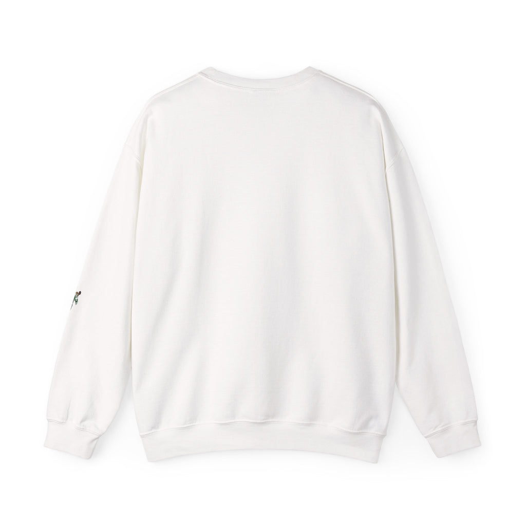 Birds Script Crewneck Sweatshirt — Minimal Nature-Inspired Pullover