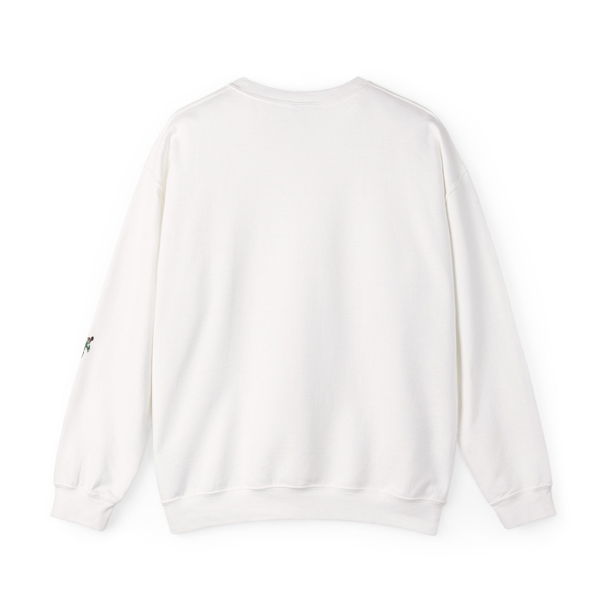Birds Script Crewneck Sweatshirt — Minimal Nature-Inspired Pullover