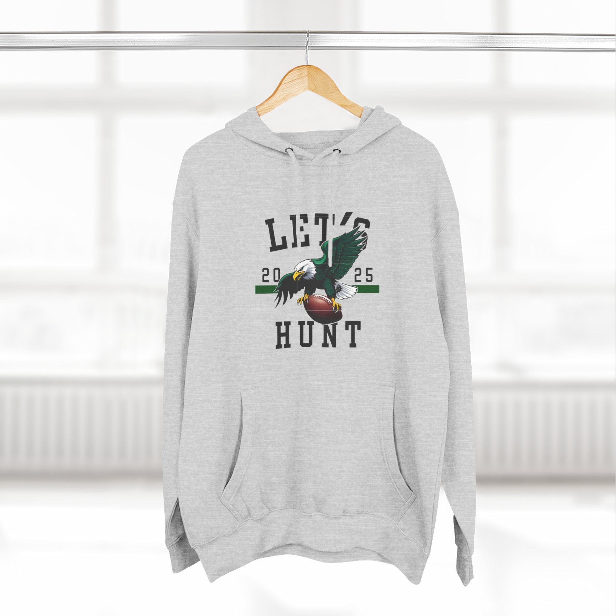 Hunting Hoodie "Let’s Hunt" Bald Eagle Graphic