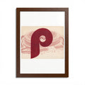 Retro Philadelphia Phillies Logo Framed Poster