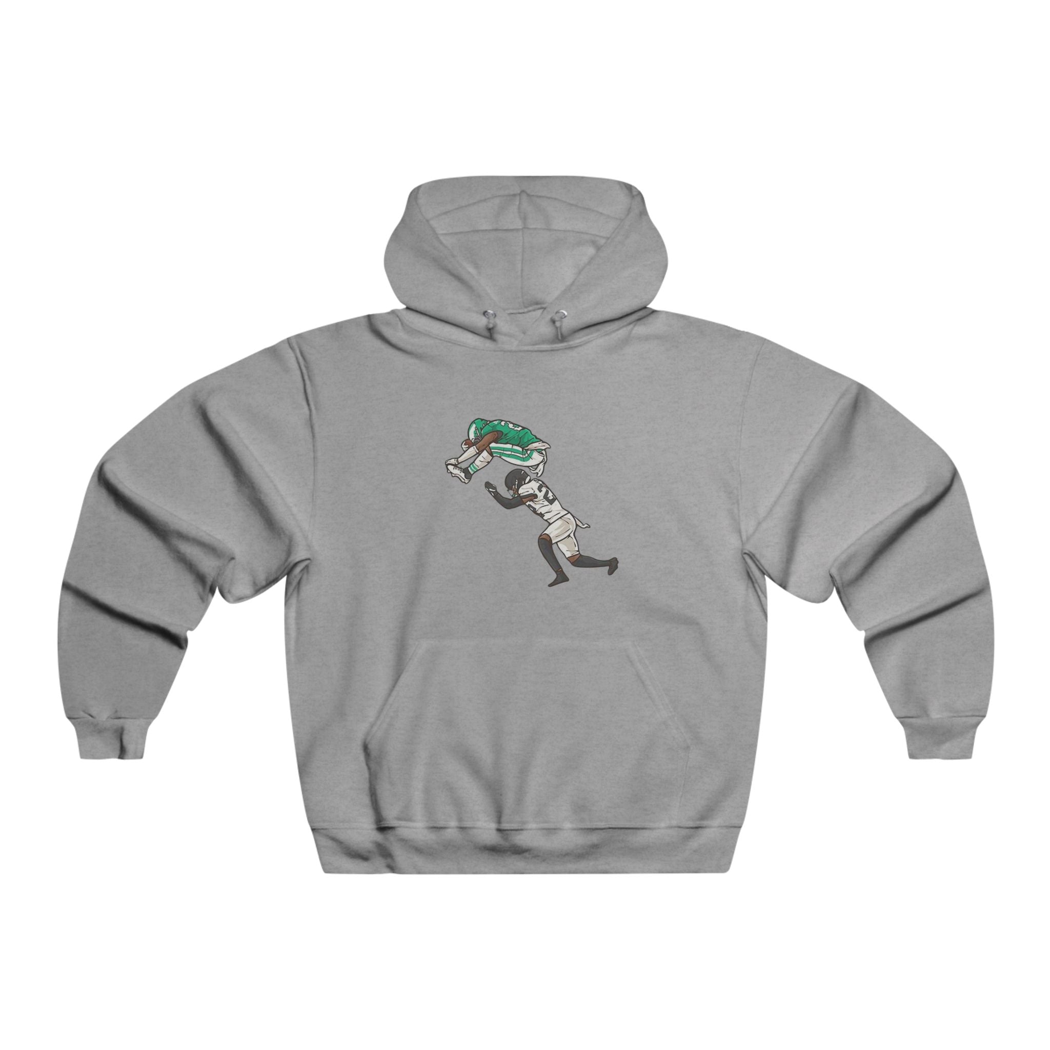Philadelphia Hurdle Football  Hoodie – Vintage Quarterback Play Graphic Sweatshirt
