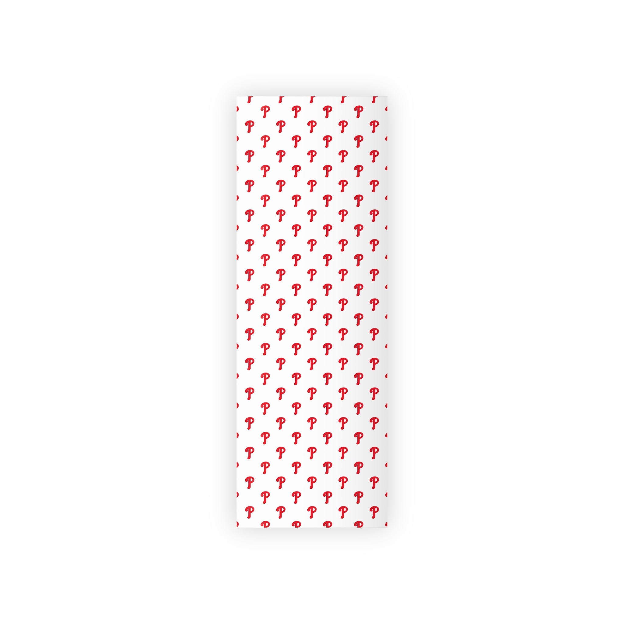 Phils Wrapping Paper Roll — Red Script “P” Pattern Gift Wrap
