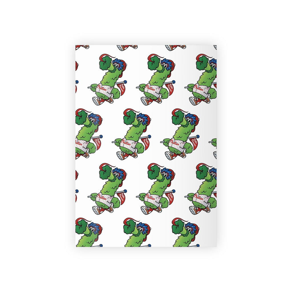 Phillies Phanatic Wrapping Paper Roll — Holiday Gift Wrap with 'Naughty' Grinch Pattern