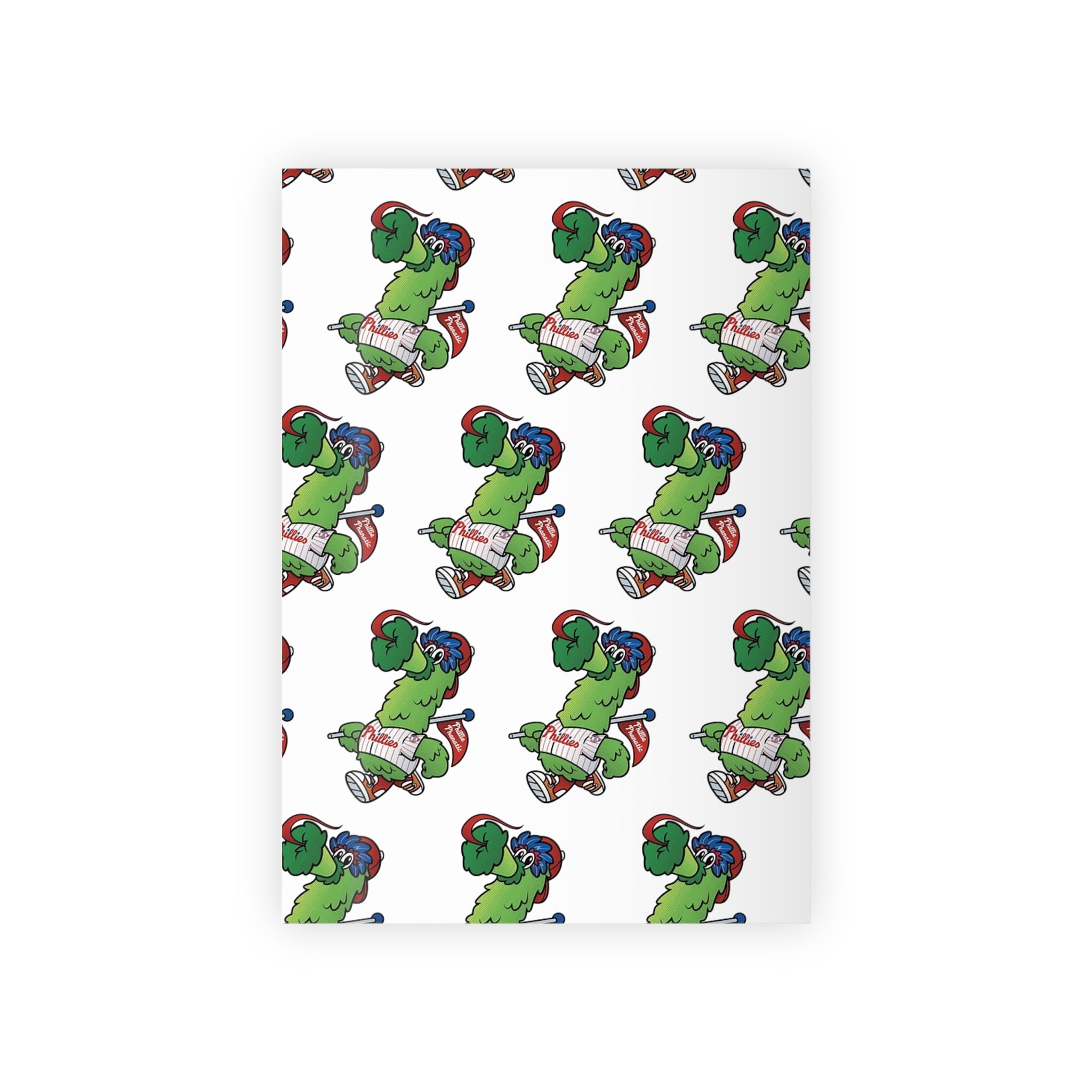 Phillies Phanatic Wrapping Paper Roll — Holiday Gift Wrap with 'Naughty' Grinch Pattern