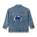 Women's Denim Jacket with Penn State Nittany Lion Logo — Casual Vintage College Jacket