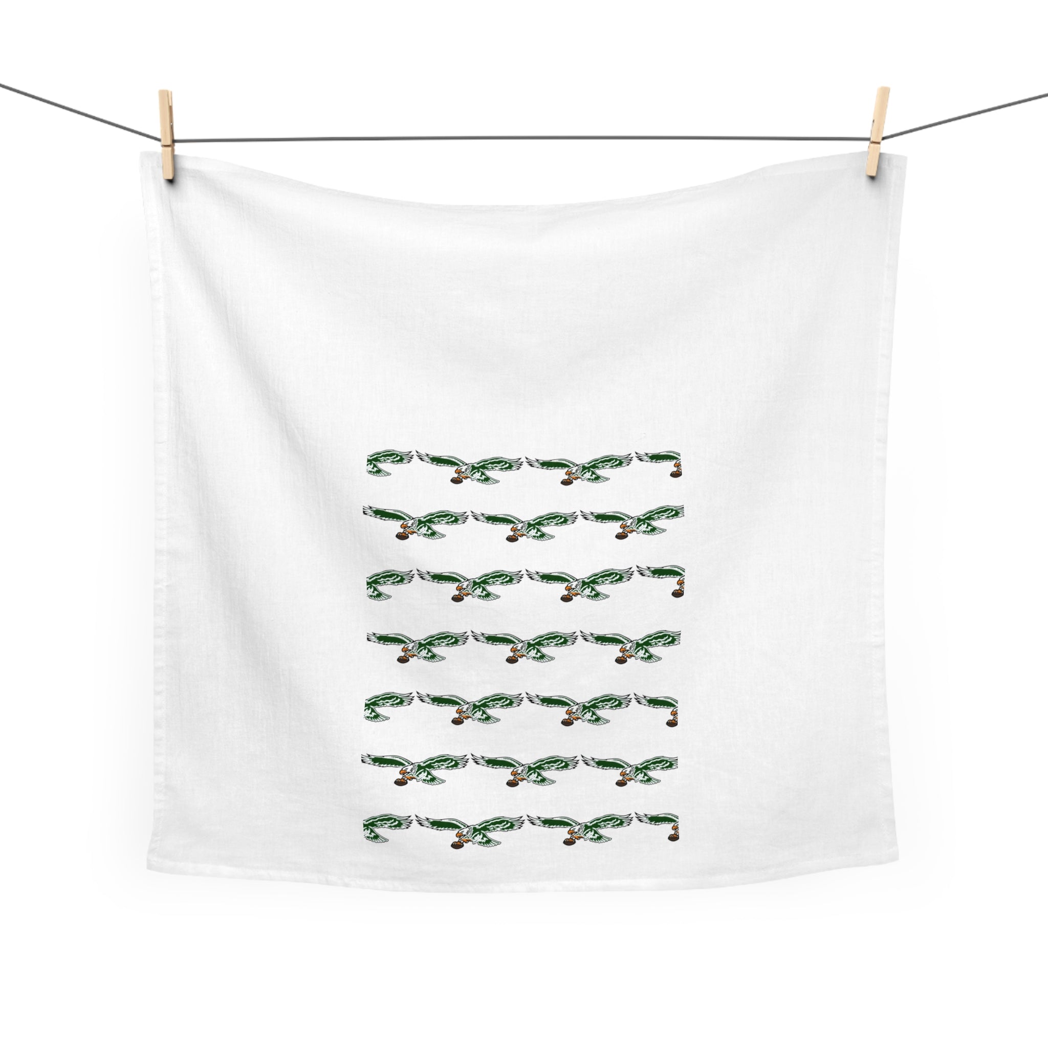 Eagles Tea Towel —Logo pattern Holiday Kitchen Towel