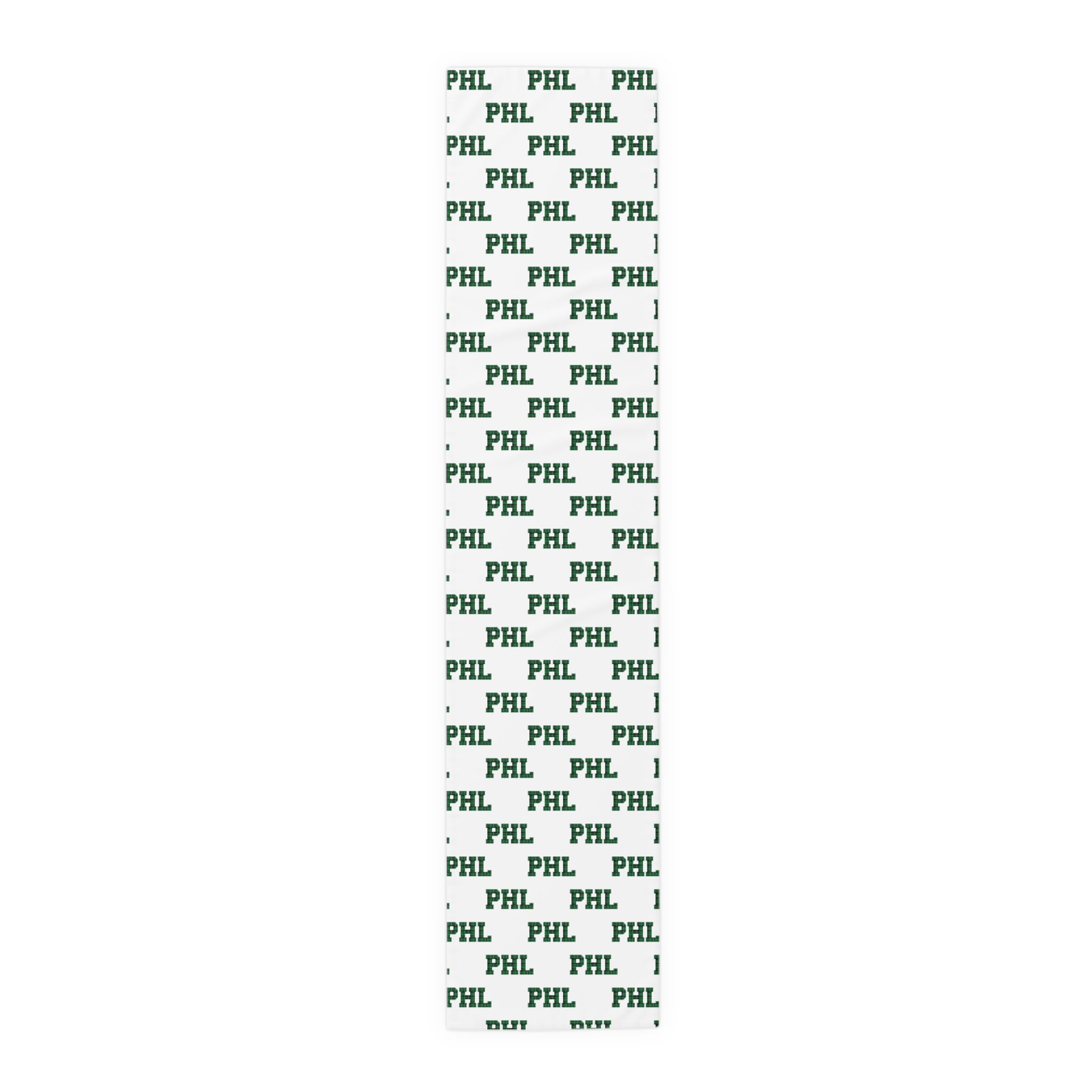 PHL Patterned Table Runner — City Initials Cotton-Poly Dining Decor