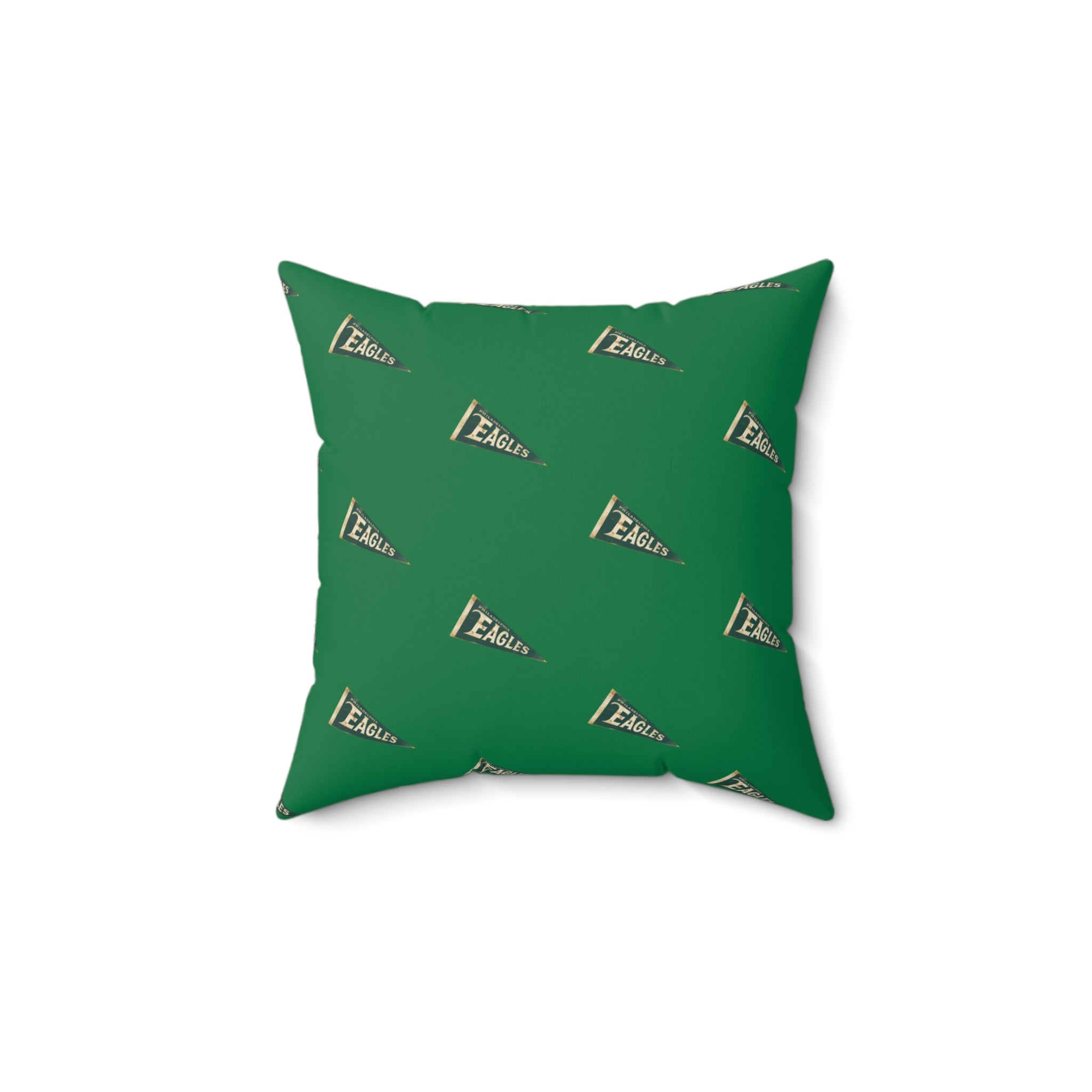 Eagles Pennant Pattern Throw Pillow — Team/Eagles Fan Decorative Accent