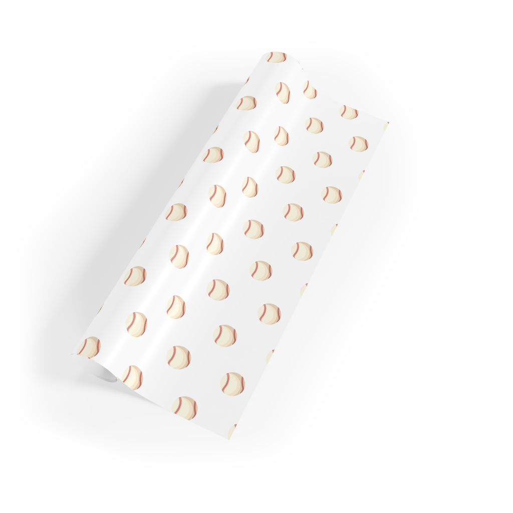 Baseball Pattern Gift Wrap Roll — Cute Dessert Wrapping Paper for Birthdays & Parties