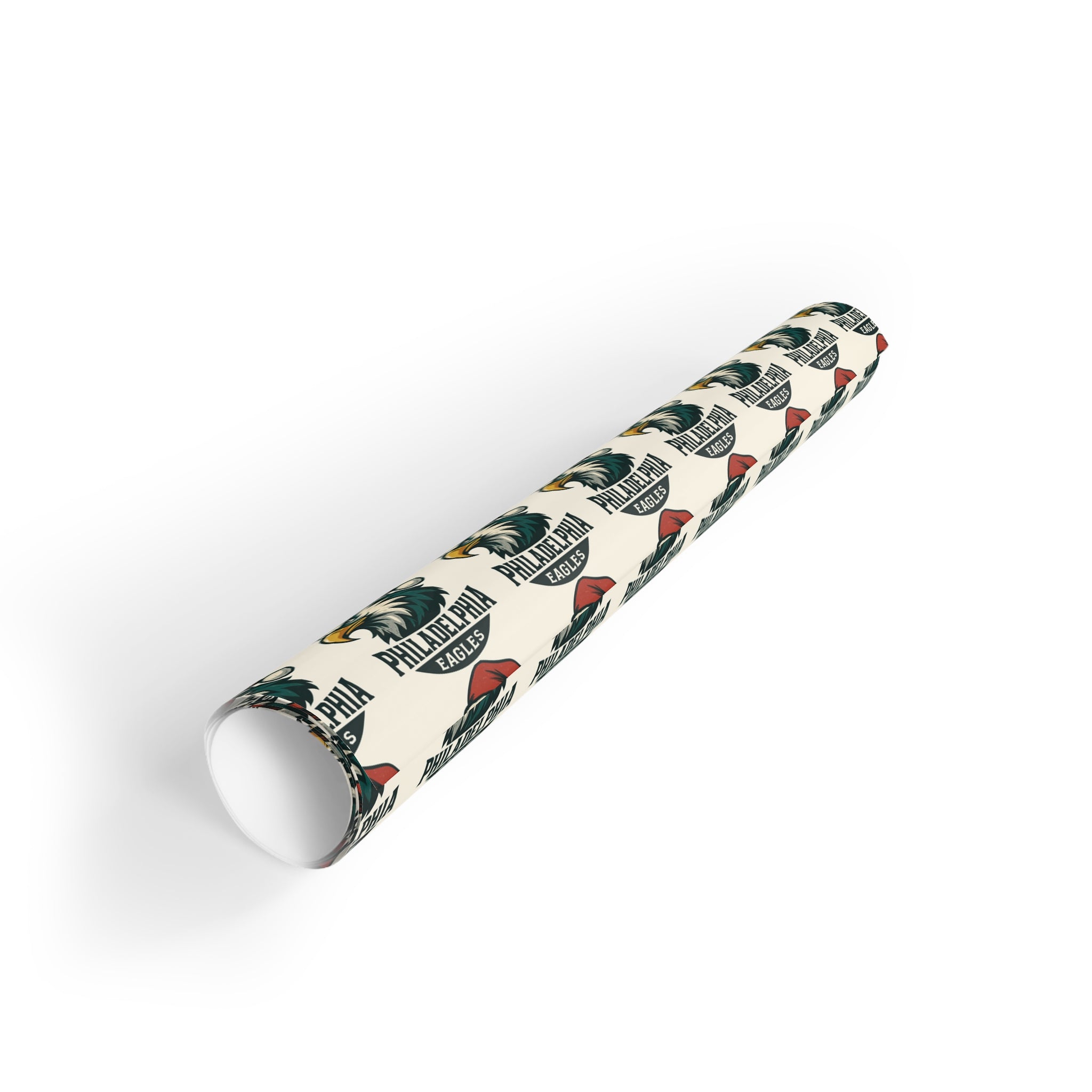 Vintage Eagle Santa  Gift Wrap Roll — Americana Christmas & Fourth of July Wrapping Paper