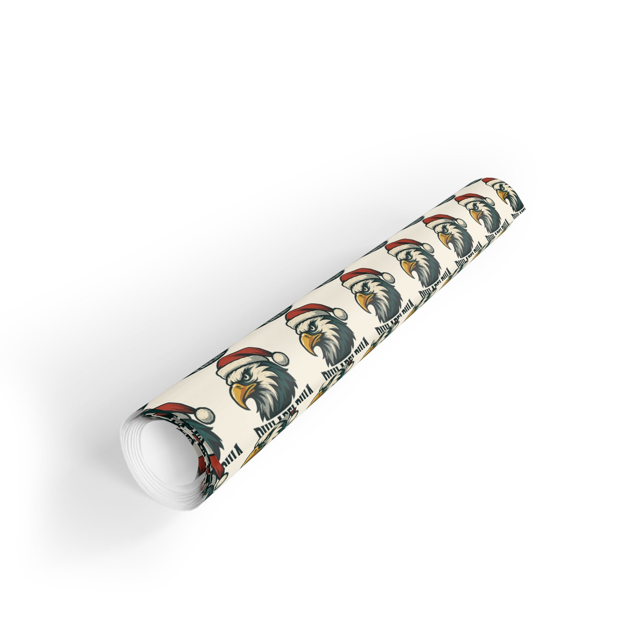 Vintage Eagle Santa  Gift Wrap Roll — Americana Christmas & Fourth of July Wrapping Paper