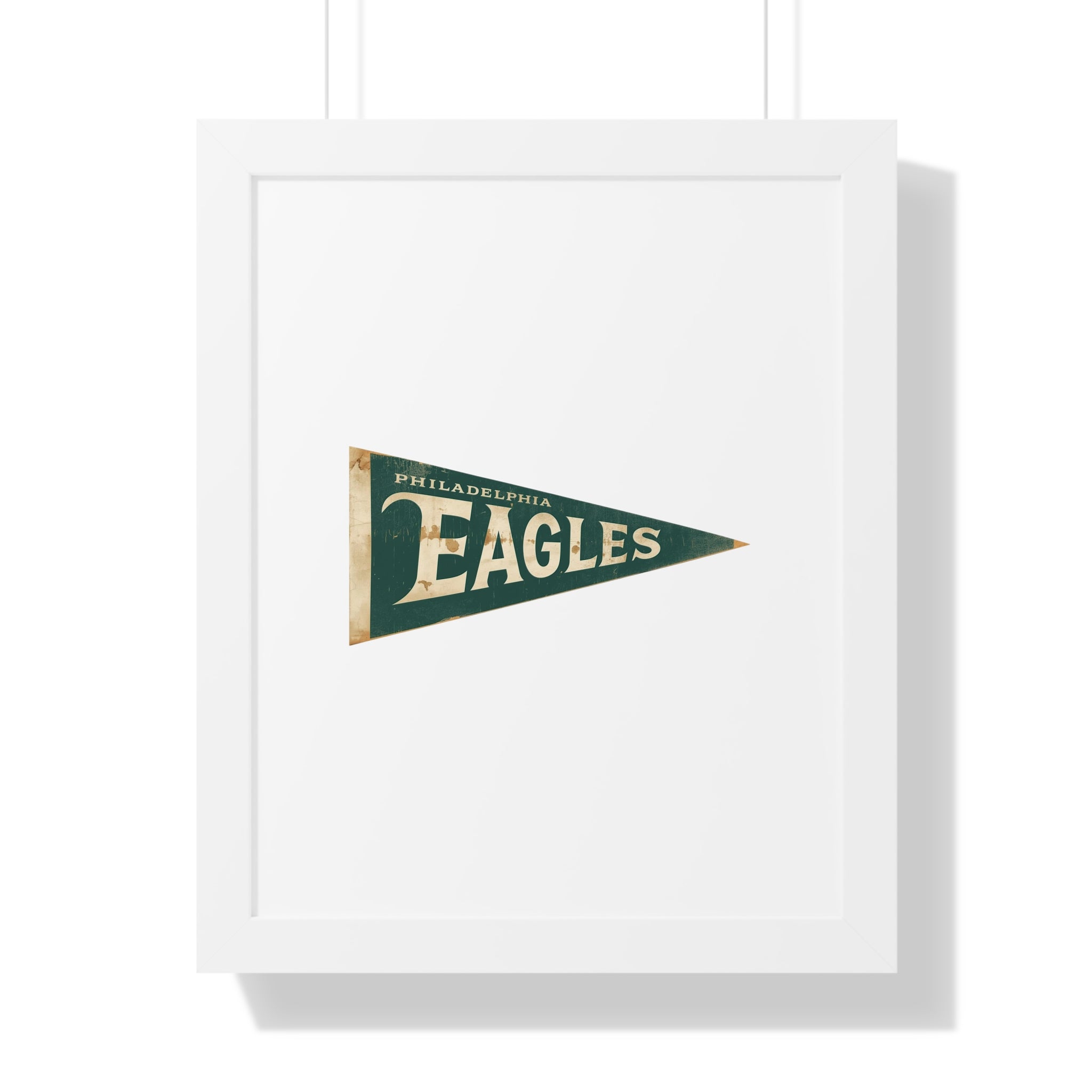 Philadelphia Birds Framed Poster — Vintage Philadelphia Eagles Pennant Wall Art
