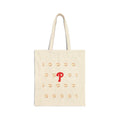 Philadelphia Phillies Pattern Canvas Tote Bag