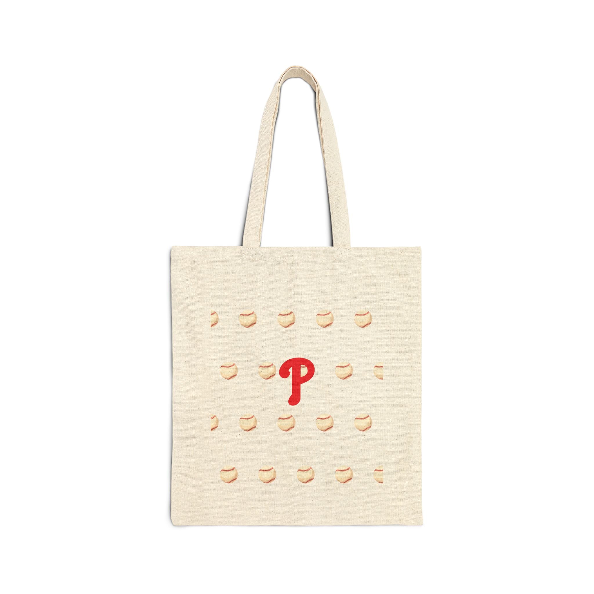 Philadelphia Phillies Pattern Canvas Tote Bag