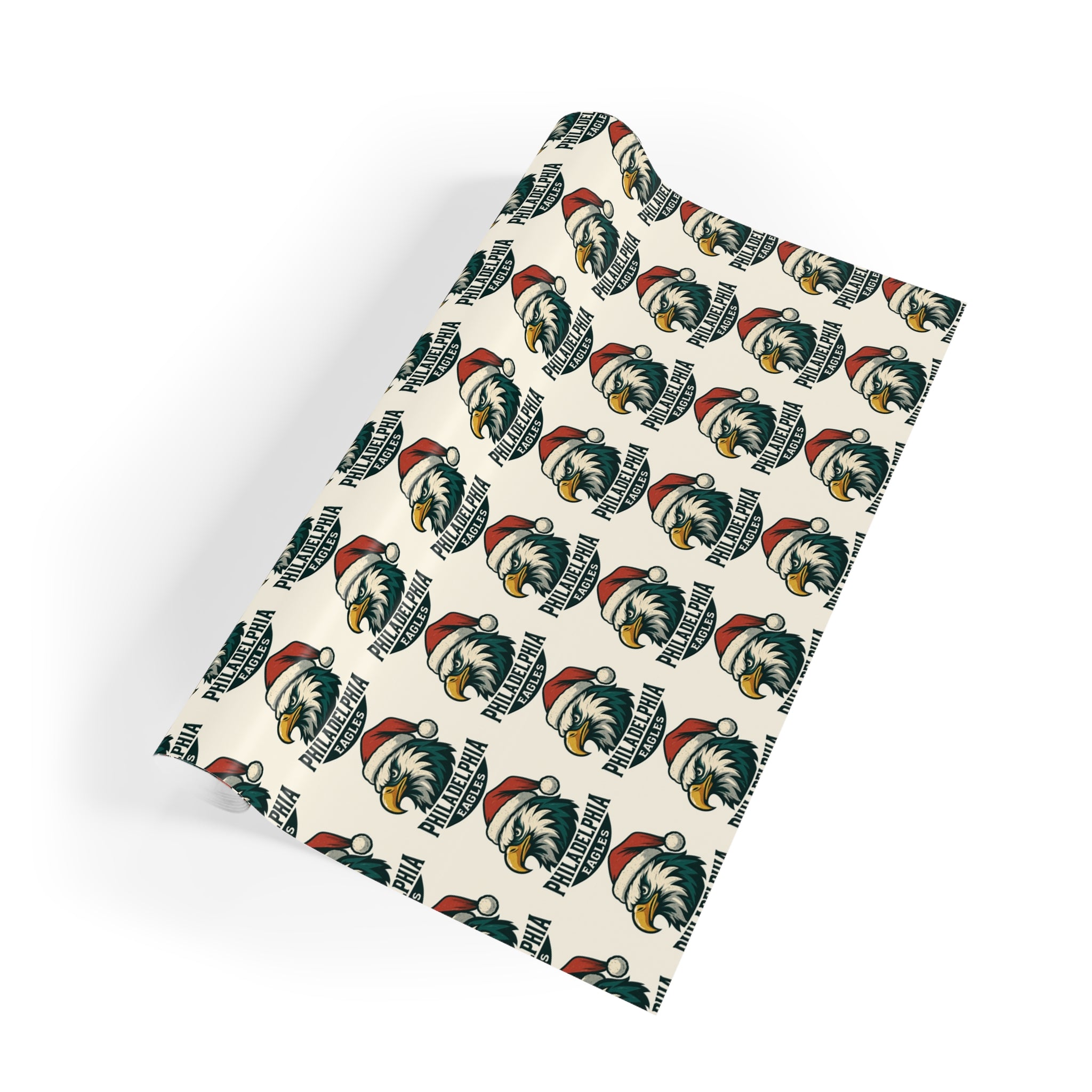 Vintage Eagle Santa  Gift Wrap Roll — Americana Christmas & Fourth of July Wrapping Paper