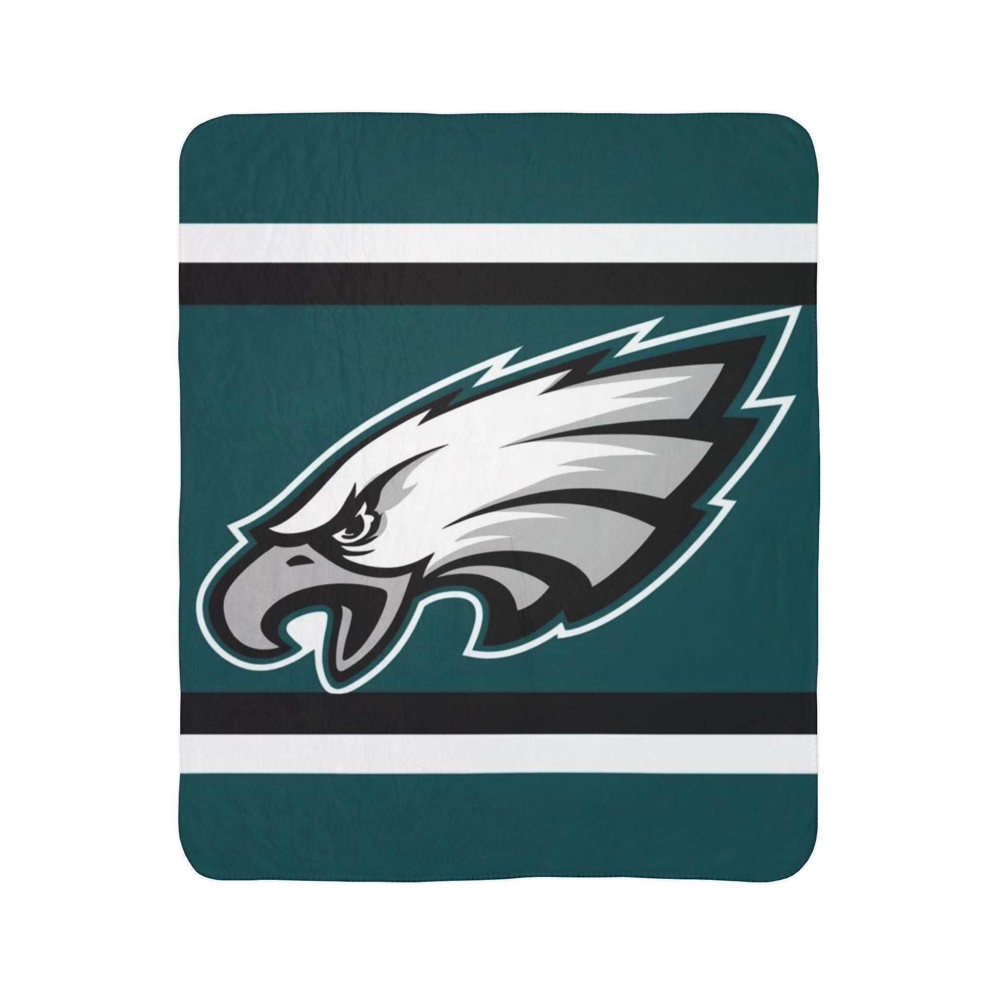 Philadelphia Eagles Sherpa Fleece Blanket - NFL Team Logo Throw