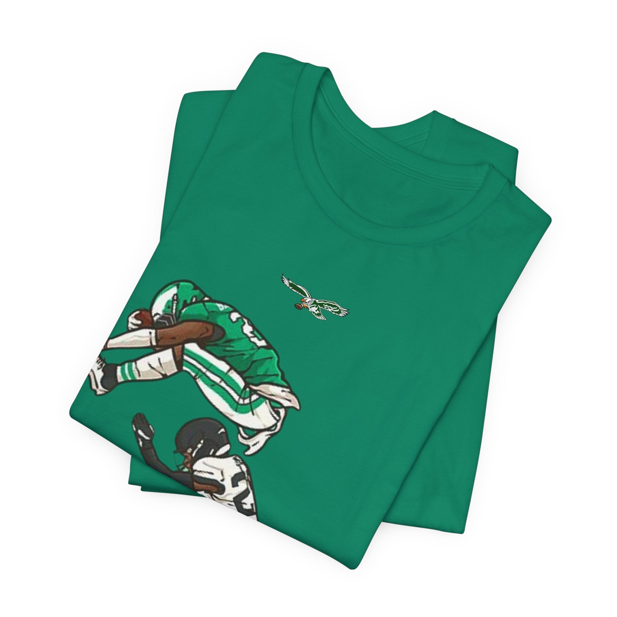 Eagles Tackle Graphic Tee — Vintage NFL-Style Game Moment