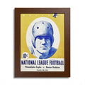 Vintage 1934 National League Football Framed Poster – Philadelphia Eagles vs. Boston Redskins