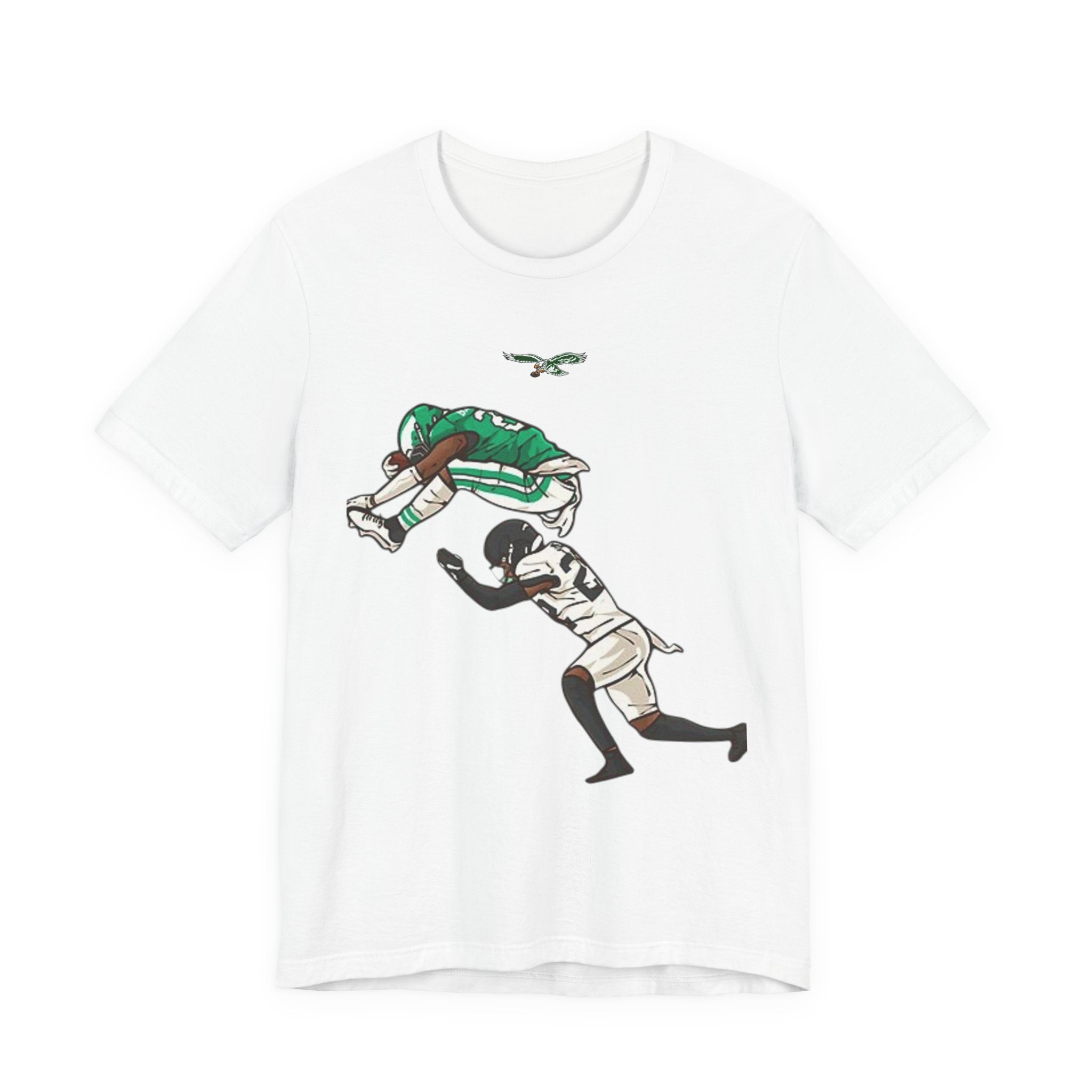 Eagles Tackle Graphic Tee — Vintage NFL-Style Game Moment