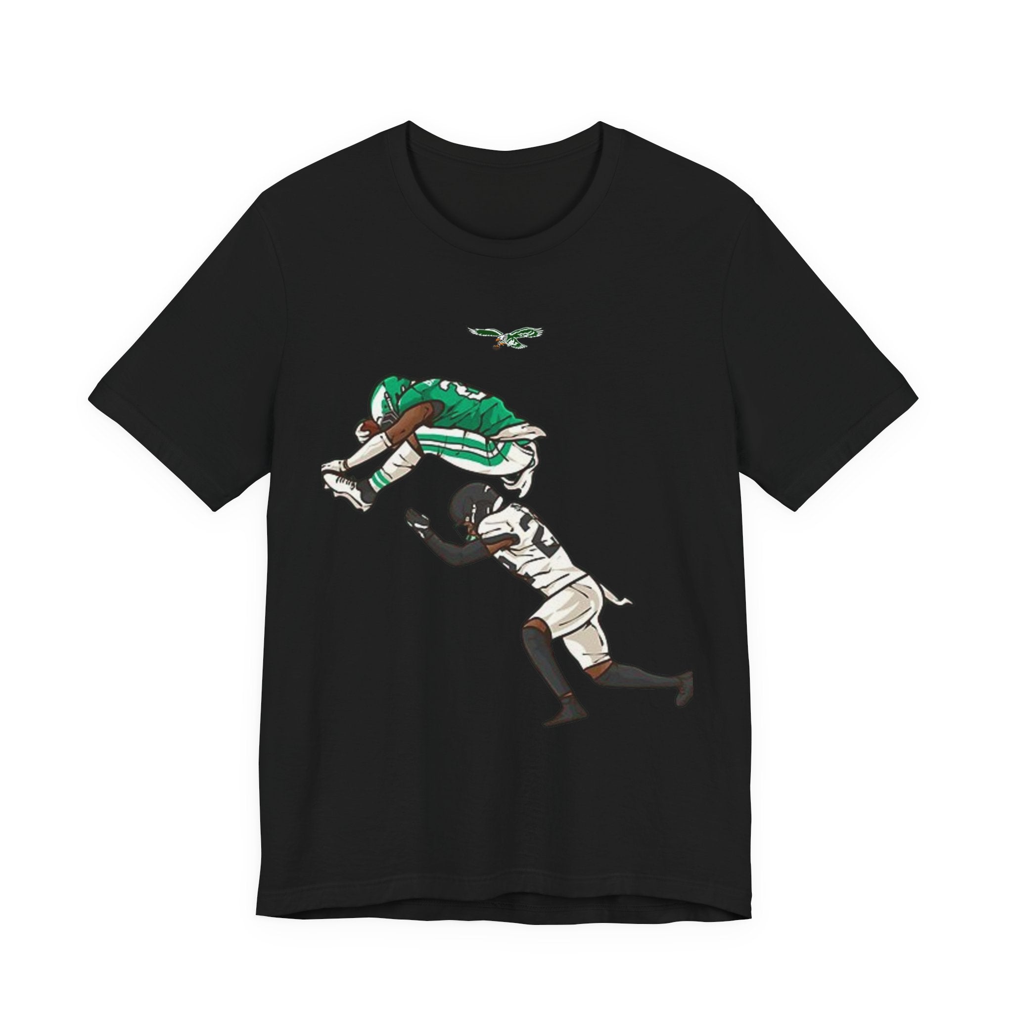 Eagles Tackle Graphic Tee — Vintage NFL-Style Game Moment